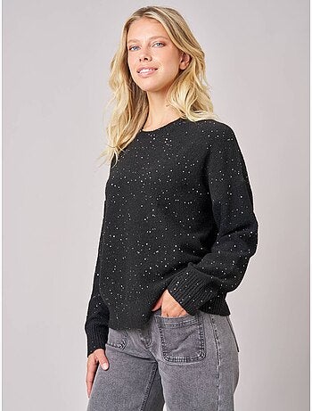 Pull femme avec sequins 'Deeluxe'