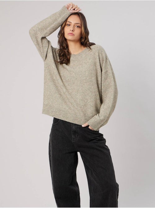 Pull femme avec sequins 'deeluxe' - Kiabi