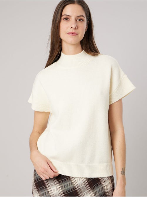 Pull femme col montant maille douce 'deeluxe' - Kiabi Pull femme col montant maille douce 'deeluxe' - Kiabi