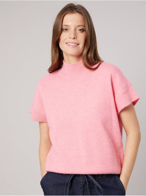 Pull femme col montant maille douce 'deeluxe' - Kiabi Pull femme col montant maille douce 'deeluxe' - Kiabi