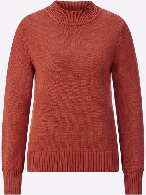 Pull femme col tortue à finitions côtelées et manches longues - Taille standard - Witt - Kiabi Pull femme col tortue à finitions côtelées et manches longues - Taille standard - Witt - Kiabi