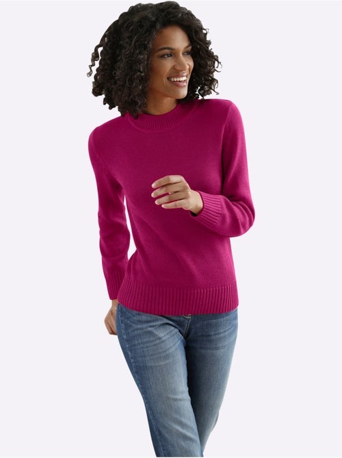 Pull femme col tortue à manches longues et finitions côtelées - Taille standard - Witt - Kiabi Pull femme col tortue à manches longues et finitions côtelées - Taille standard - Witt - Kiabi