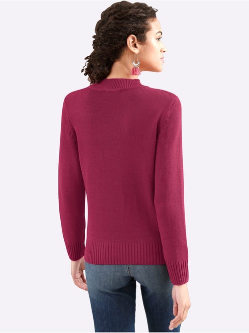 Pull femme col tortue à manches longues et finitions côtelées - Taille standard - Witt - Kiabi Pull femme col tortue à manches longues et finitions côtelées - Taille standard - Witt - Kiabi