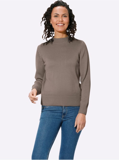 Pull femme col tortue à manches longues et ourlet côtelé - Taille standard - Witt - Kiabi Pull femme col tortue à manches longues et ourlet côtelé - Taille standard - Witt - Kiabi
