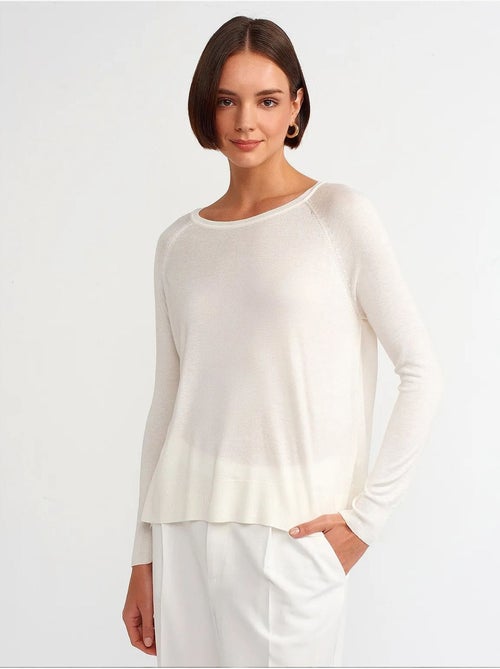 Pull femme côtelé à col rond dilvin - Kiabi Pull femme côtelé à col rond dilvin - Kiabi