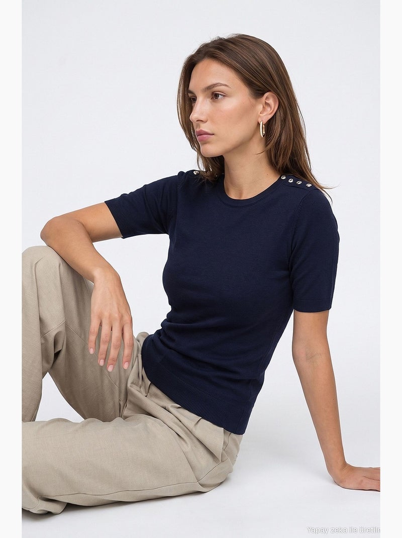 Pull femme dilvin Bleu marine - Kiabi