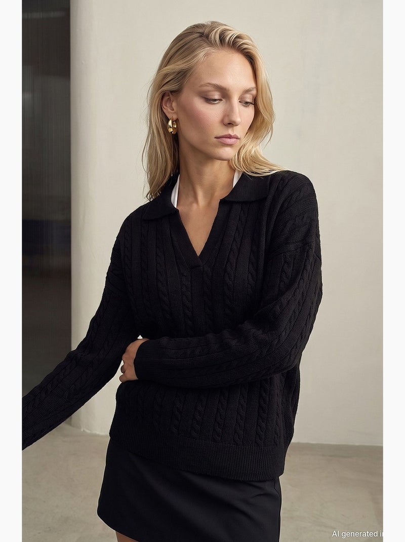 Pull femme dilvin Noir - Kiabi