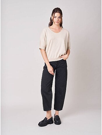 Pull femme effet brillant 'deeluxe'