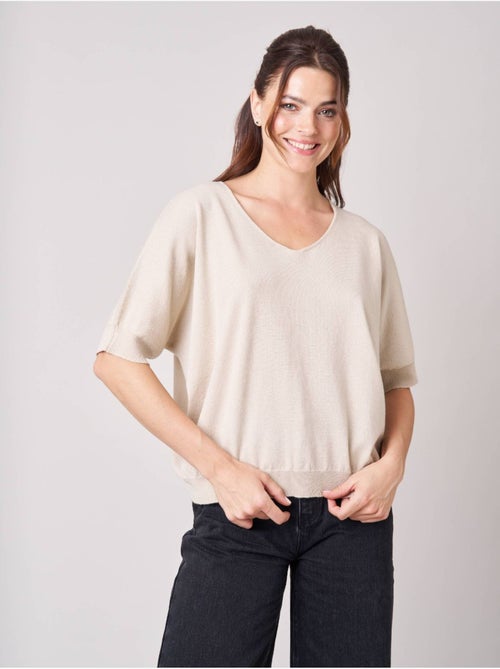 Pull femme effet brillant 'deeluxe' - Kiabi Pull femme effet brillant 'deeluxe' - Kiabi