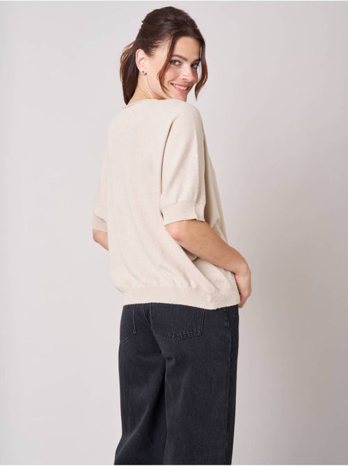 Pull femme effet brillant 'deeluxe' - Kiabi Pull femme effet brillant 'deeluxe' - Kiabi
