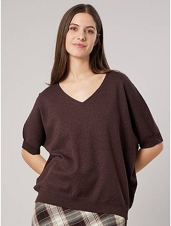 Pull femme effet brillant 'deeluxe'