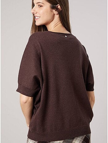 Pull femme effet brillant 'deeluxe'