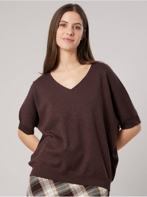 Pull femme effet brillant 'deeluxe' - Kiabi Pull femme effet brillant 'deeluxe' - Kiabi