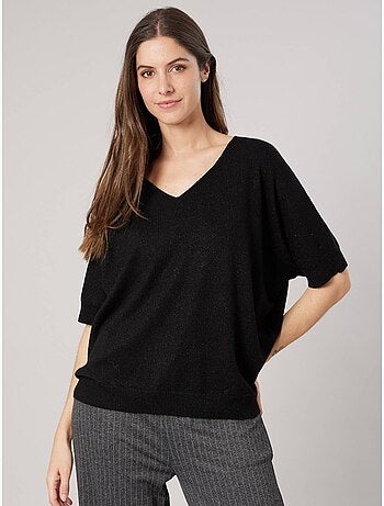 Pull femme effet brillant 'deeluxe'