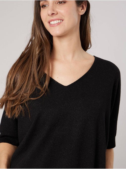 Pull femme effet brillant 'deeluxe' - Kiabi Pull femme effet brillant 'deeluxe' - Kiabi