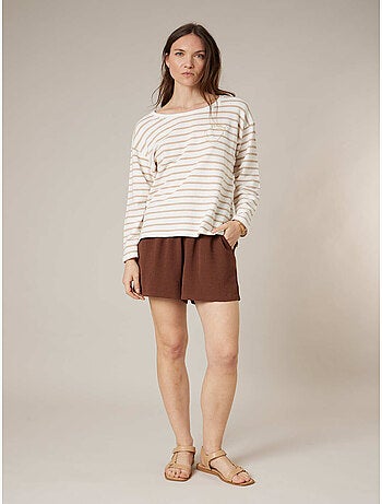 Pull femme en 100% coton doux 'Deeluxe'