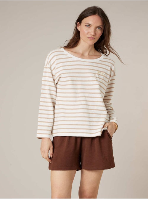Pull femme en 100% coton doux 'Deeluxe' - Kiabi