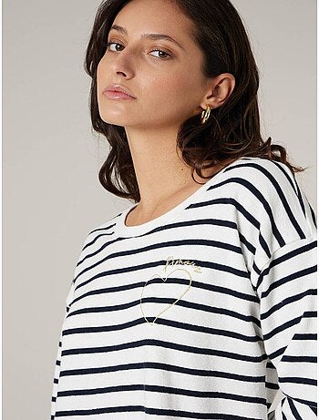 Pull femme en 100% coton doux 'Deeluxe'