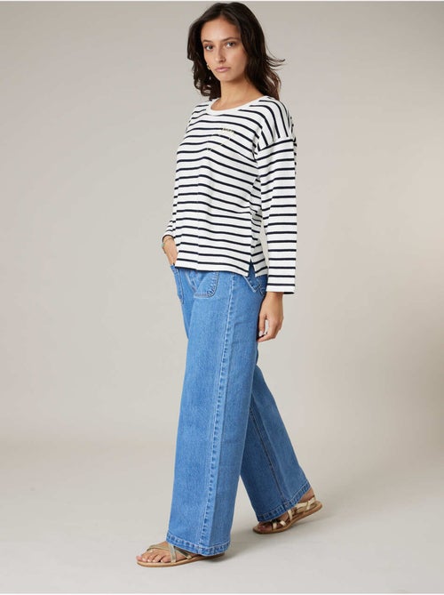 Pull femme en 100% coton doux 'Deeluxe' - Kiabi