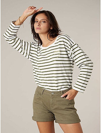 Pull femme en 100% coton doux 'Deeluxe'