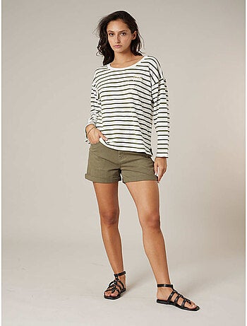 Pull femme en 100% coton doux 'Deeluxe'