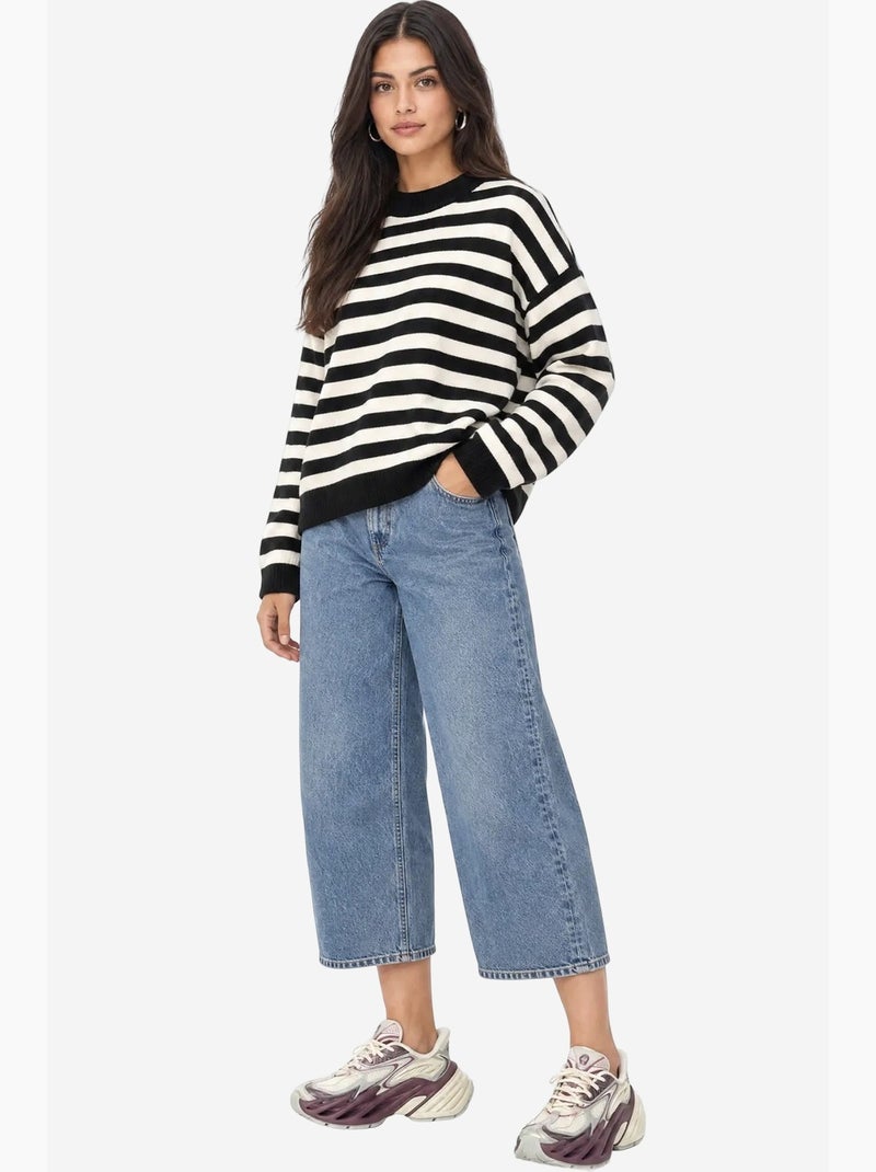 Pull femme en acrylique mixray Noir - Kiabi