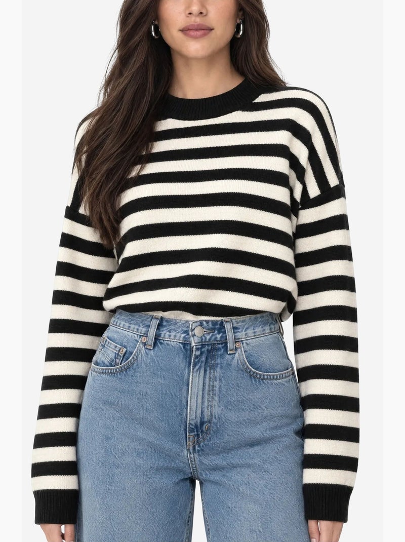 Pull femme en acrylique mixray Noir - Kiabi