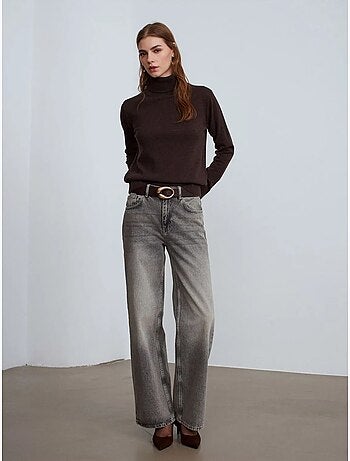 Pull femme en cachemire à col roulé dilvin