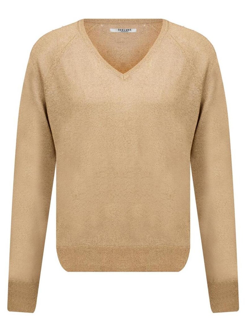 Pull femme en jersey brillant 'Deeluxe' Gold - Kiabi