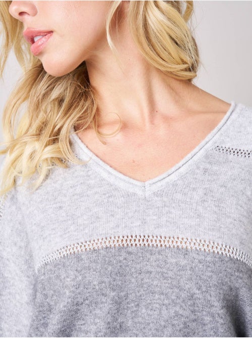Pull femme en maille  'deeluxe' - Kiabi