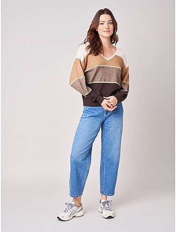 Pull femme en maille 'deeluxe'