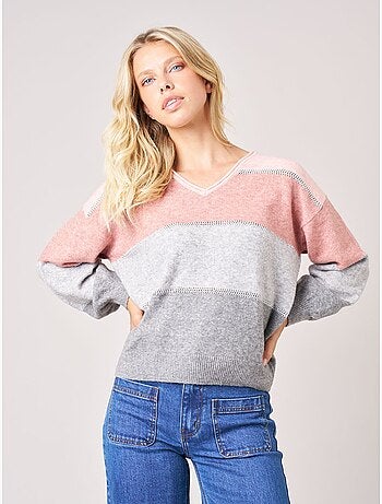 Pull femme en maille 'deeluxe'