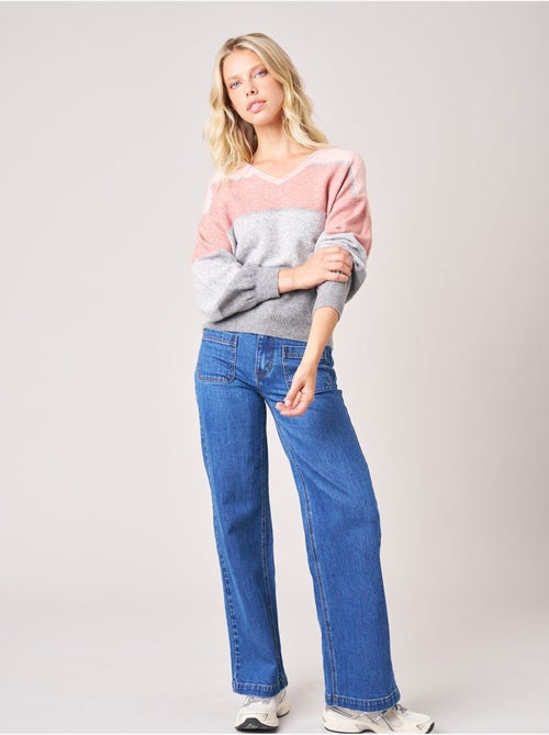 Pull femme en maille 'deeluxe' - Kiabi