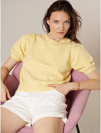 Pull femme en maille douce 'Deeluxe'