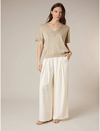 Pull femme en maille fine 'Deeluxe'