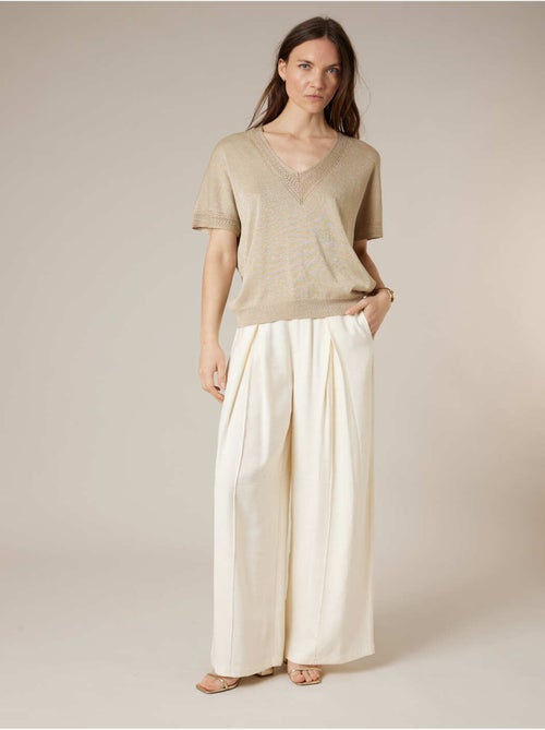 Pull femme en maille fine 'Deeluxe' - Kiabi