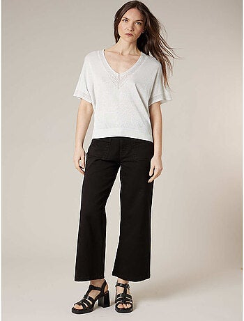 Pull femme en maille fine 'deeluxe'