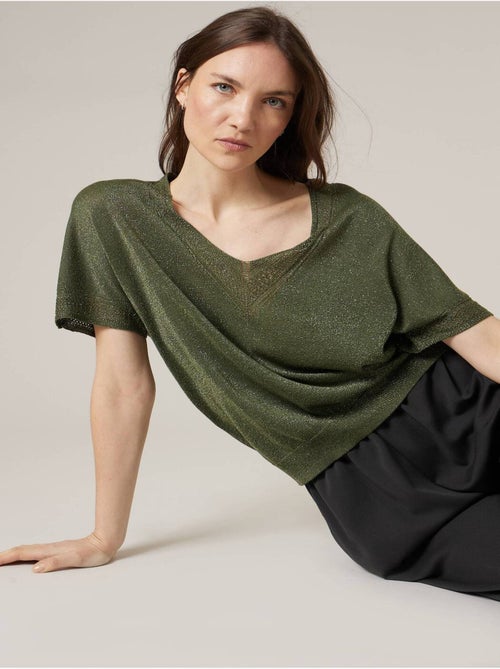 Pull femme en maille fine 'Deeluxe' - Kiabi