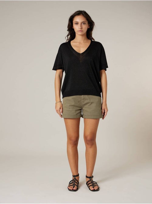 Pull femme en maille fine 'Deeluxe' - Kiabi