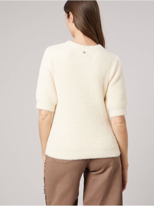 Pull femme en maille torsadée 'Deeluxe' - Kiabi