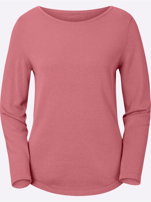 Pull femme en maille uni manches longues - Taille standard - Witt - Kiabi Pull femme en maille uni manches longues - Taille standard - Witt - Kiabi