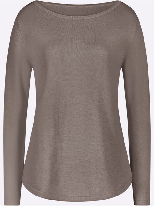Pull femme en maille uni manches longues - Taille standard - Witt - Kiabi Pull femme en maille uni manches longues - Taille standard - Witt - Kiabi