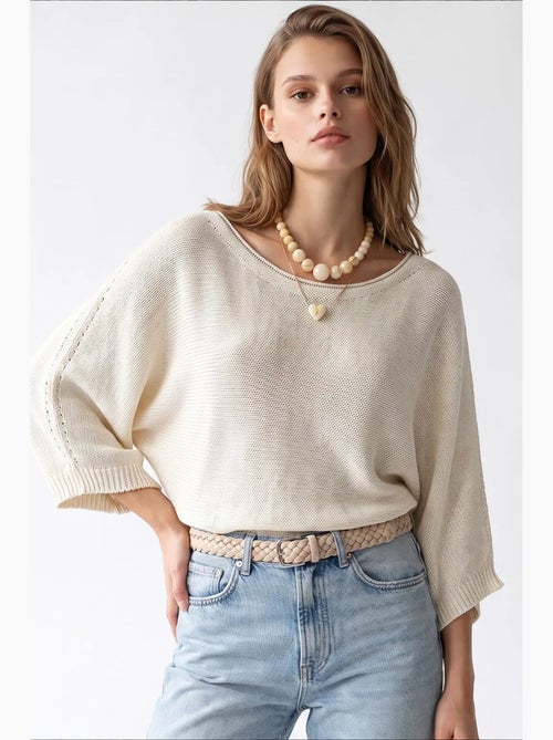 Pull femme en mélange coton mixray - Kiabi Pull femme en mélange coton mixray - Kiabi