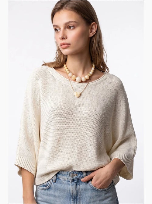 Pull femme en mélange coton mixray - Kiabi Pull femme en mélange coton mixray - Kiabi
