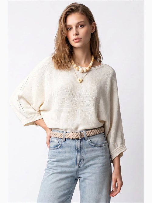 Pull femme en mélange coton mixray - Kiabi Pull femme en mélange coton mixray - Kiabi