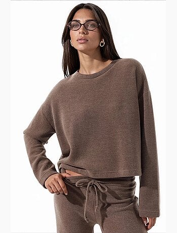 Pull femme en mélange de coton busem