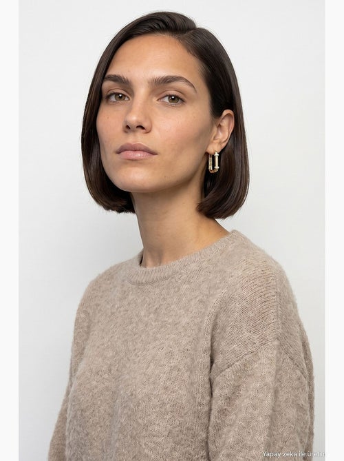 Pull femme en mélange de laine dilvin - Kiabi