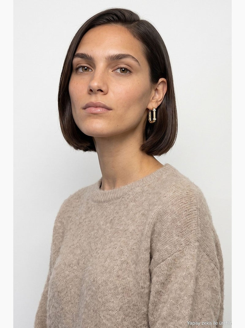 Pull femme en mélange de laine dilvin Beige naturel - Kiabi