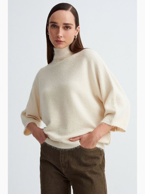 Pull femme en mélange de laine dilvin - Kiabi