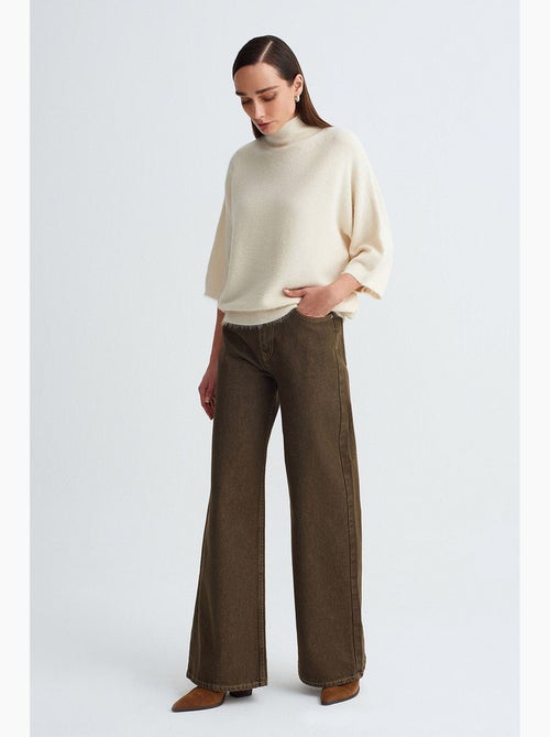 Pull femme en mélange de laine dilvin - Kiabi